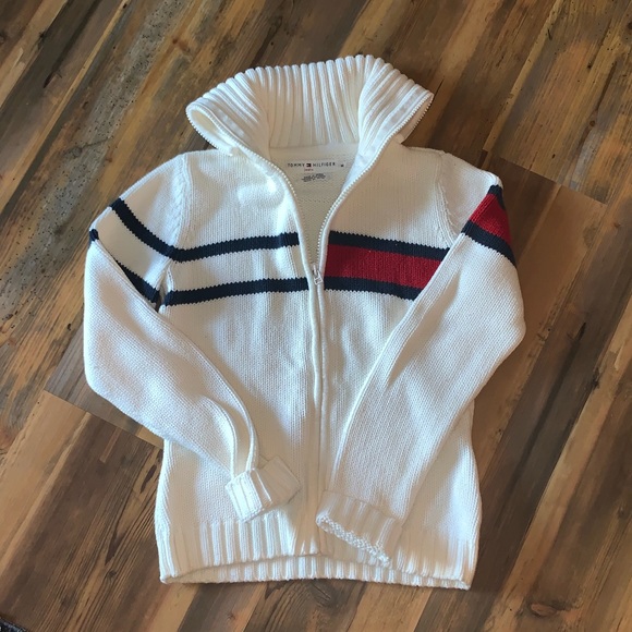 Tommy Hilfiger Sweaters - Vintage Tommy Hilfiger Zip-up Sweater